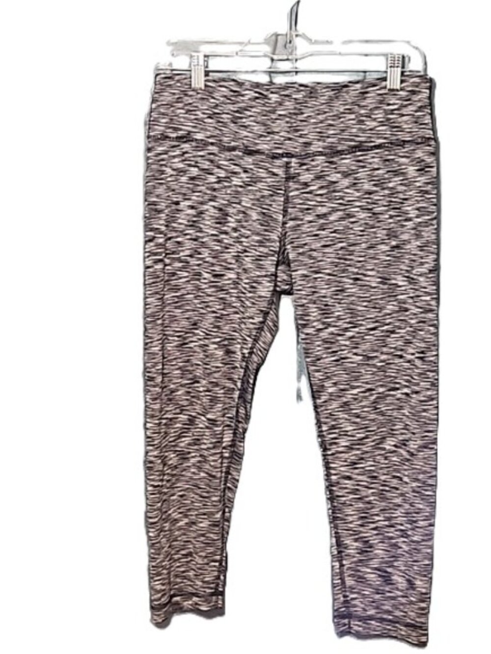 90 Degree by Reflex Women's Black & White Mid Rise Capri Leggings - Large